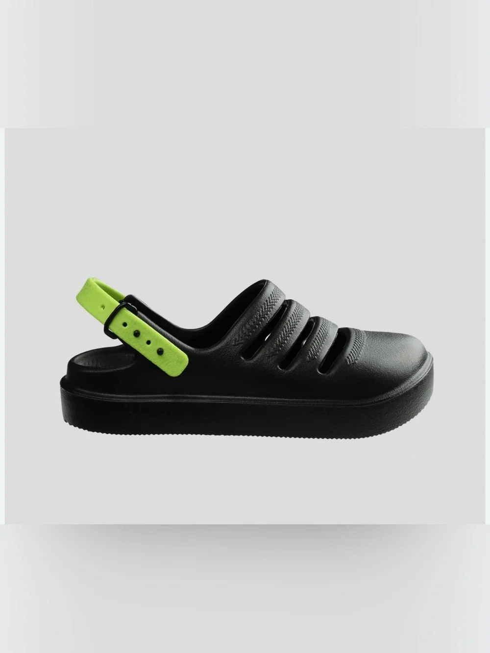 Havaianas Kids Black & Lime Green Sandals Size 13C/1Y EU 31/32